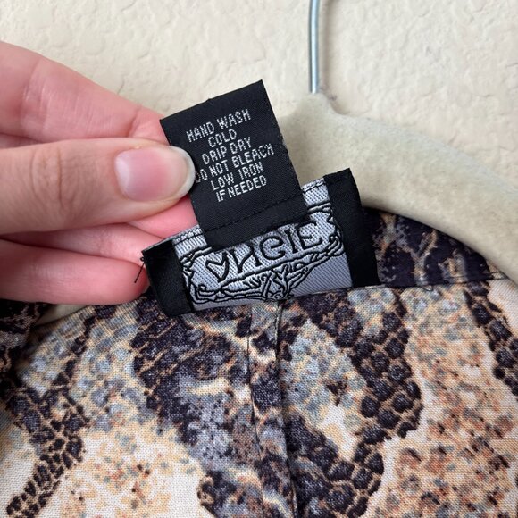 Angie Boho Reptile Print Longline Cardigan Jacket Duster - Picture 10 of 13